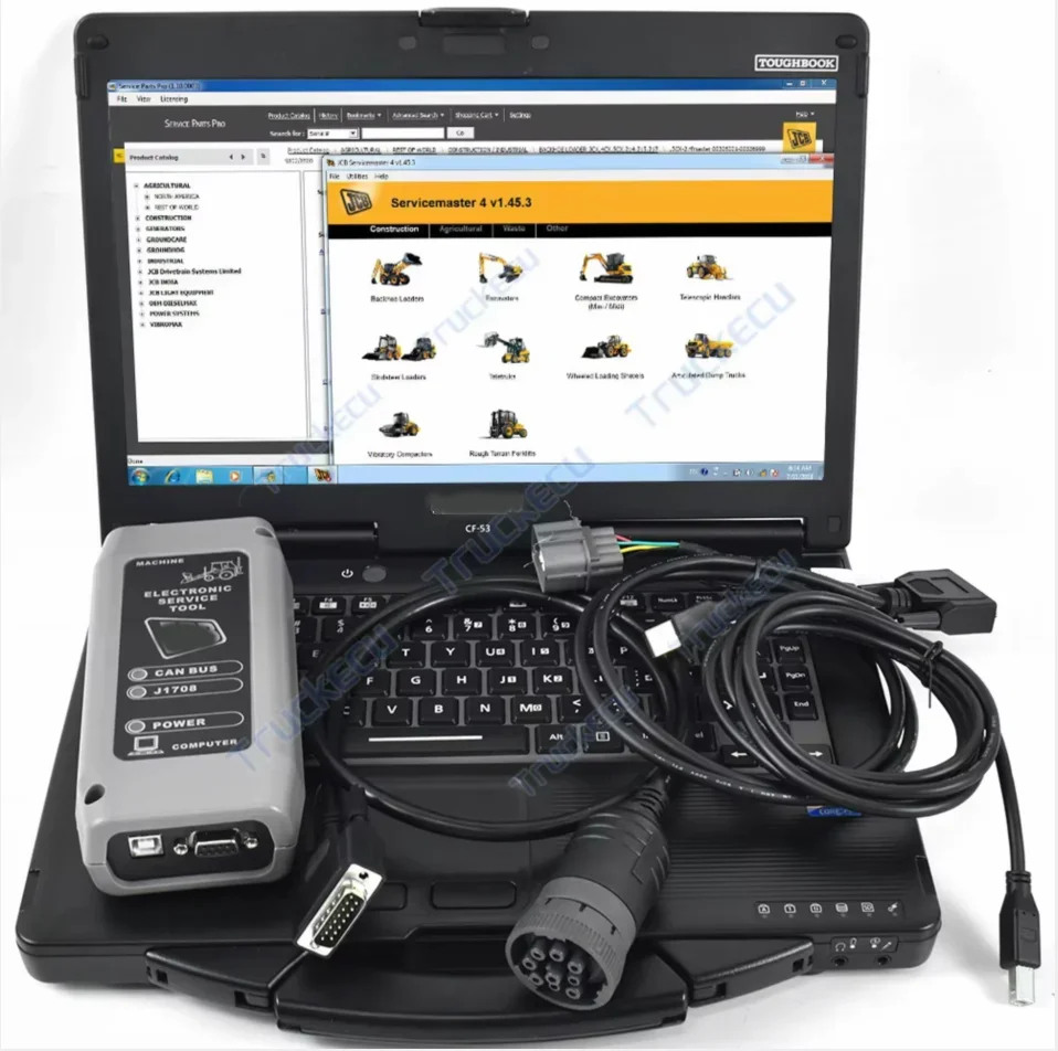 Heavy Equipment Service - JCB elektronik Servis Master'ı için inşaat