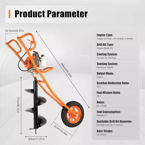 Yer Delik Açıcı, 63CC 3HP 2 Za - Post Hole Digger incelemesi ve fiyatı