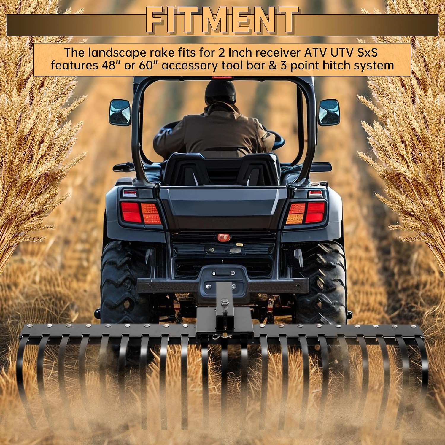 Peyzaj tırmığı çam samanı çekm - Heavy Equipment Landscaping incelemesi ve fiyatı
