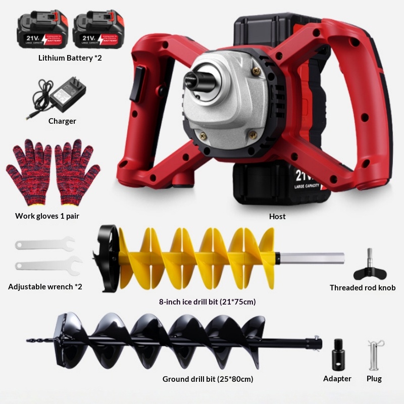 21v Lityum Pil Elektrikli Zemi - Post Hole Digger incelemesi ve fiyatı